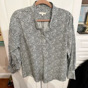 Ann mashburn anaya popover blouse with liberty fabric. Medium, like new.